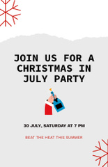 Christmas in July Party Celebration in Water Pool