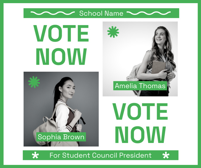 Template di design Candidates for Elections to Student Council Facebook