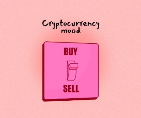 Ontwerpsjabloon van Large Rectangle van Funny Joke about Cryptocurrency