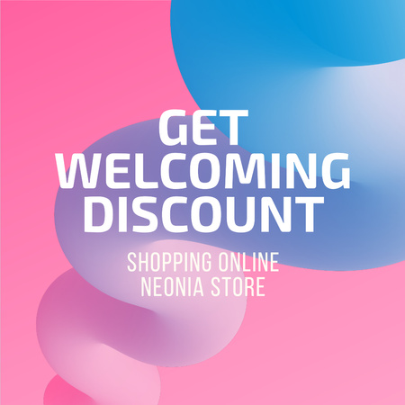 Discount Offer in Colorful background Instagram Πρότυπο σχεδίασης