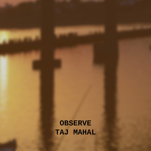 Travelling Tour Ad with Taj Mahal Building Animated Post – шаблон для дизайну