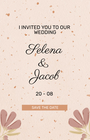 Template di design Welcome to Beautiful Wedding Invitation 5.5x8.5in