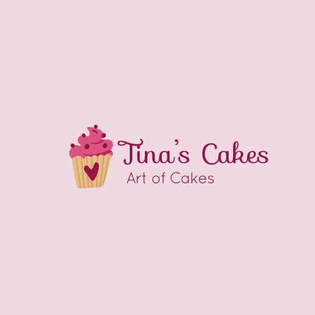Platilla de diseño Sweets Store Offer with Delicious Cake Logo