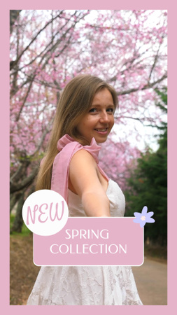 Spring Clothes Collection With Soften Textures TikTok Video Tasarım Şablonu