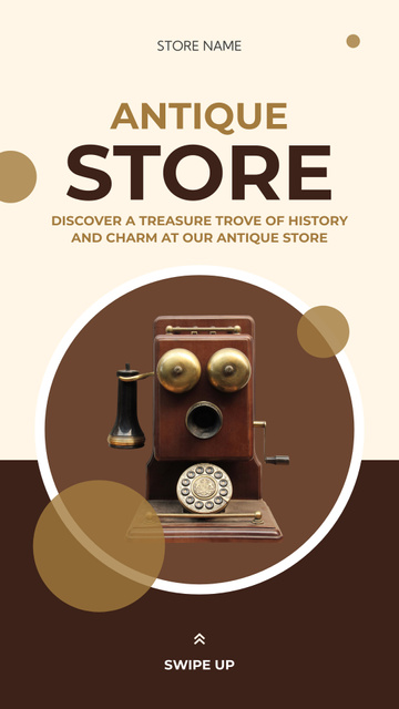 Designvorlage Rare Telephone Offer In Store für Instagram Story