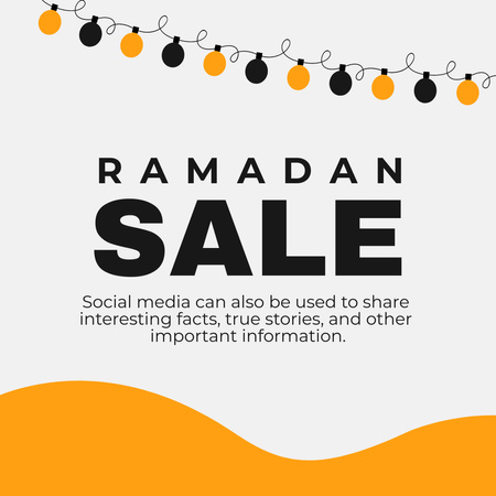 Праздничная распродажа в Рамадан Instagram – шаблон для дизайна