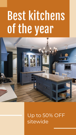 Platilla de diseño Kitchen Design Offer with Modern Home Interior Instagram Story