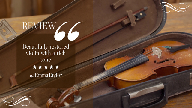 Good Client's Feedback About Musical Antique Store Full HD video Design Template