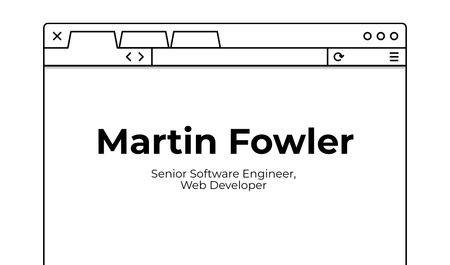 Software Engineer Services Business card Šablona návrhu