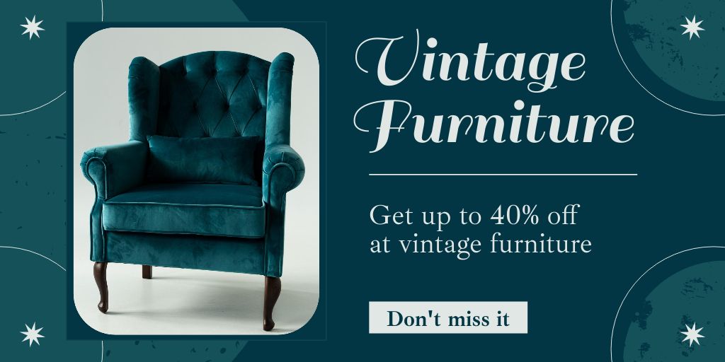 Platilla de diseño Classic Elegance Furniture Specials Twitter