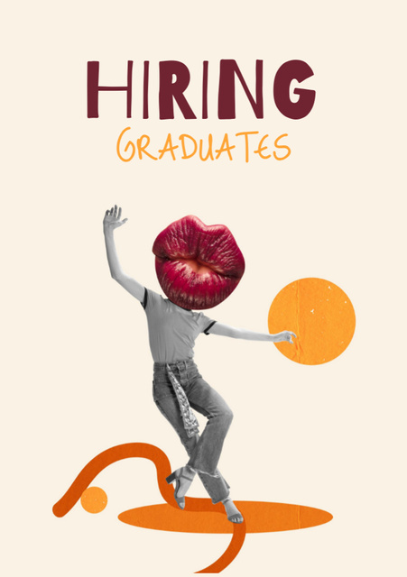 Graduate Vacancies Announcement in Cheesy Style Flyer A5 Πρότυπο σχεδίασης