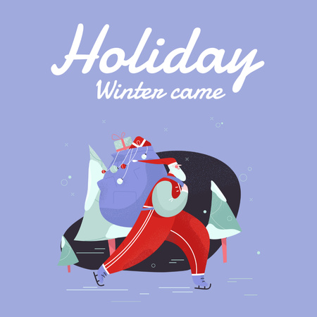 Designvorlage Cute Winter Inspiration für Instagram