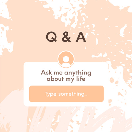 Tab for Asking Questions Instagram Tasarım Şablonu