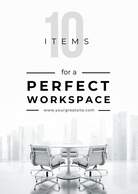 Workspace Furniture Guide Flyer A6 – шаблон для дизайна