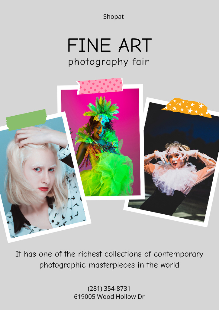 Designvorlage Fine Art Photography Fair für Poster A3
