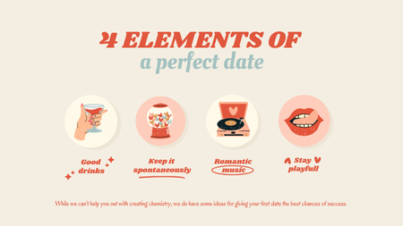 Szablon projektu Tips for Perfect Date Mind Map
