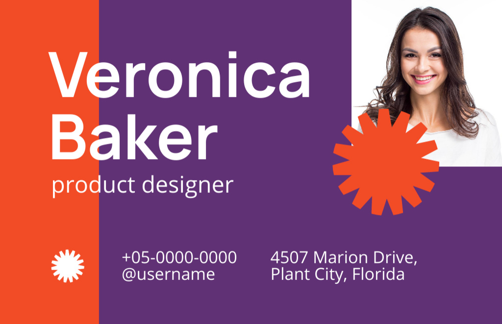 Plantilla de diseño de Product Designer Services Offer Business Card 85x55mm 