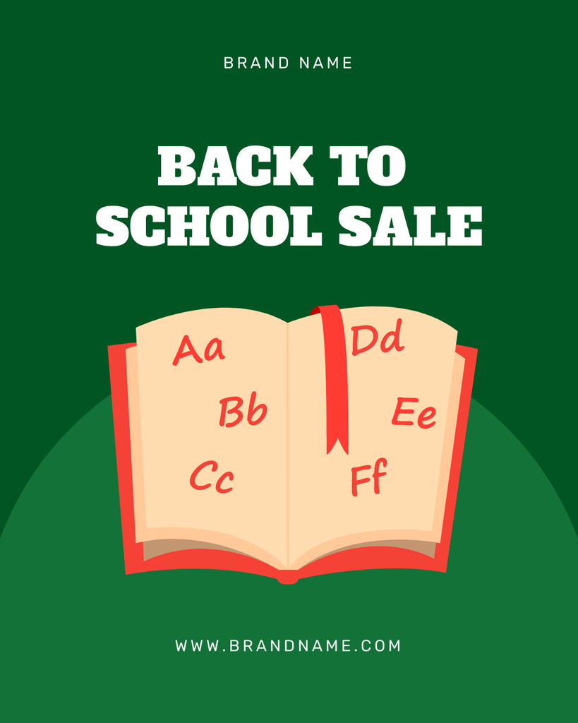 Back to School Announcement Poster 16x20in Design Template