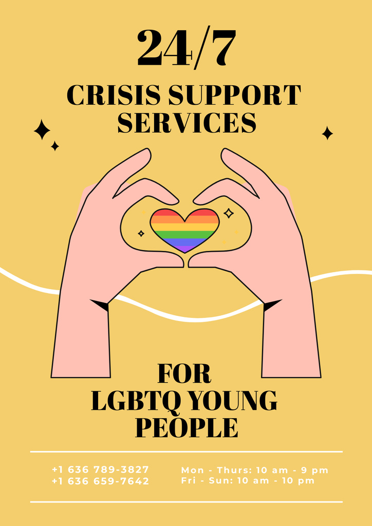 LGBT Community Invitation Poster tervezősablon