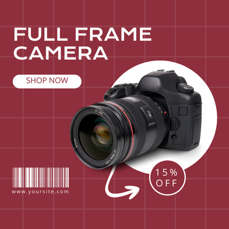 Digital Camera Discount Sale Offer Instagram tervezősablon