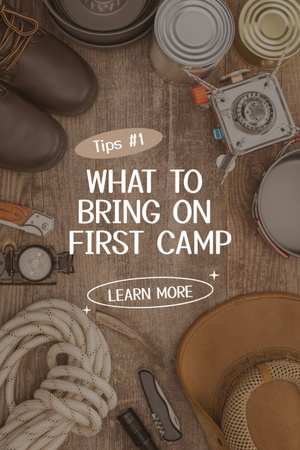 Modèle de visuel Camping Equipment Tips  - Tumblr