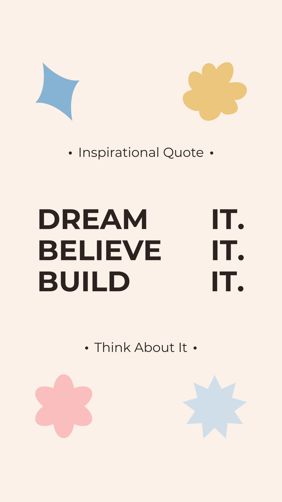 Designvorlage Phrases for Motivation and Inspiration für Instagram Story