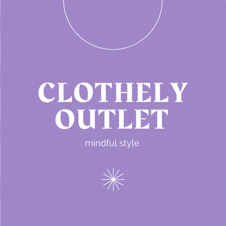 Modèle de visuel Fashion Store Minimalistic Emblem - Logo