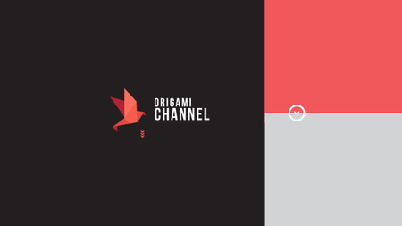 Simple Origami Class Announcement Youtube Design Template