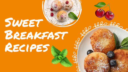 Plantilla de diseño de Serving Sweet Breakfasts With Mint YouTube intro 