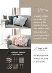 Home Textiles Review with Cozy Sofa