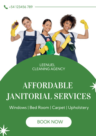 Designvorlage Cleaning Services für Poster