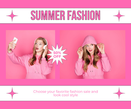 Summer Casual Style Wear Facebook tervezősablon