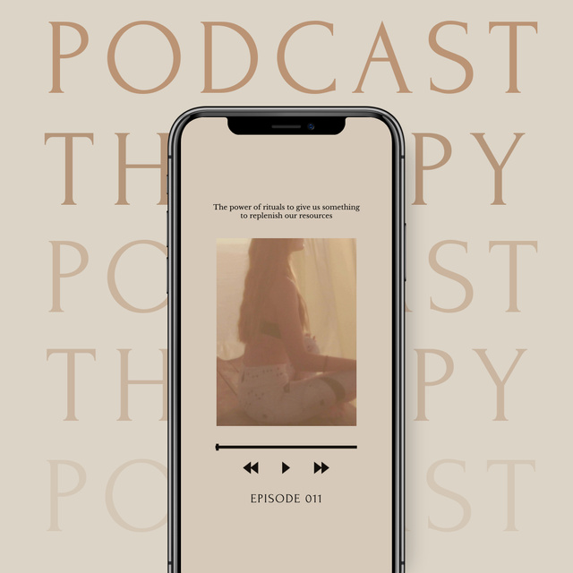 Podcast about Mental Health Animated Post Modelo de Design