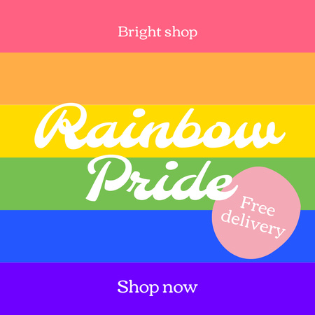 Platilla de diseño Pride Month Sale Announcement Animated Post