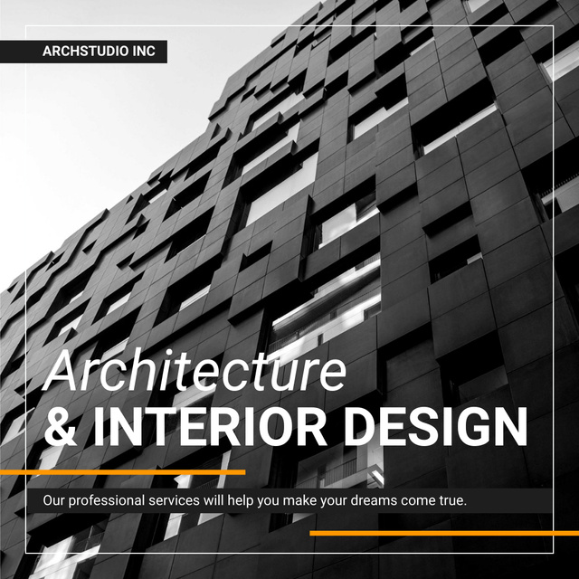 Architectural Design Studio Ad Instagramデザインテンプレート