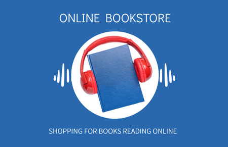 Platilla de diseño Ad of Online Book Store Business Card 85x55mm
