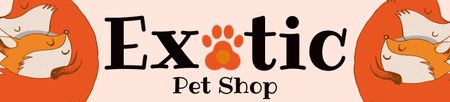 Plantilla de diseño de Anuncio de tienda de mascotas exóticas Ebay Store Billboard 