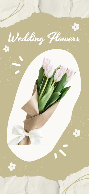Wedding Bouquet Offer with Tulips Snapchat Moment Filter Tasarım Şablonu