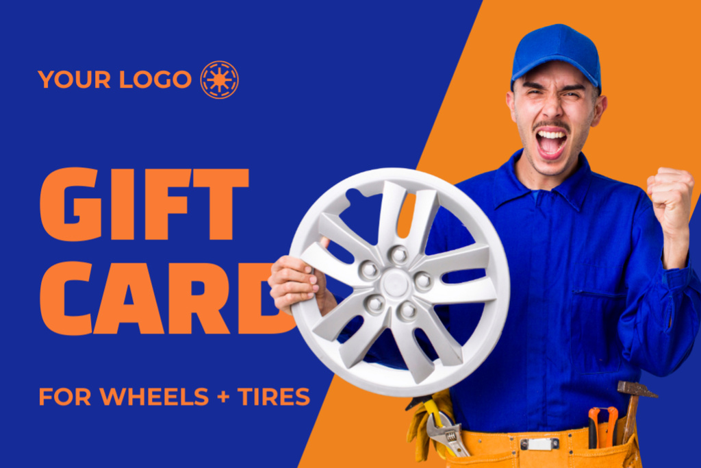 Special Offer of Wheels and Tires Gift Certificate – шаблон для дизайна