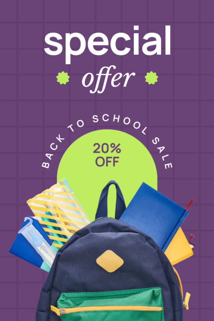 Special Sale Offer for School Tumblr Design Template