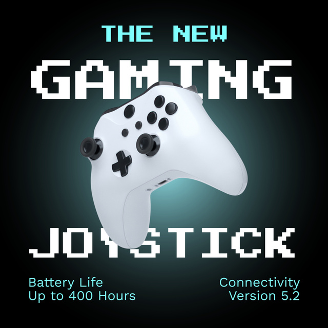 Ontwerpsjabloon van Instagram van New Gaming Joystick Green