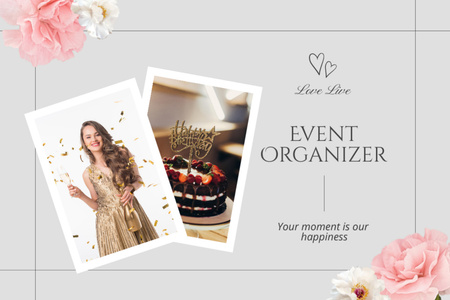 Event Agency Ad Postcard 4x6in Design Template