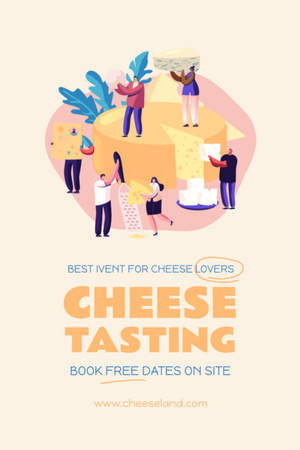 Modèle de visuel Cheese Tasting Announcement - Invitation 6x9in