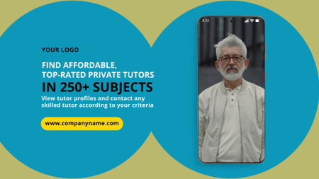 Private Tutor Services Offer Full HD video Design Template