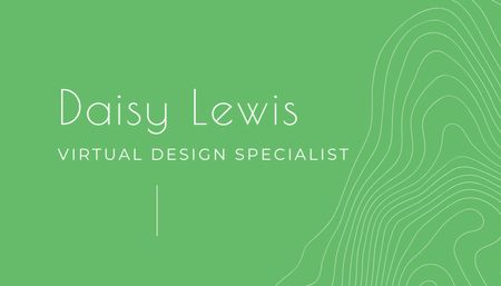 Template di design Virtual Designer Service Offering Business Card US