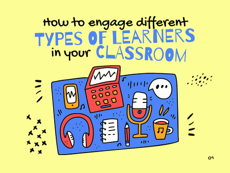 Ontwerpsjabloon van Presentation van Types of Learners