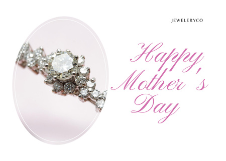 Jewelry Offer on Mother's Day Postcard 5x7in tervezősablon
