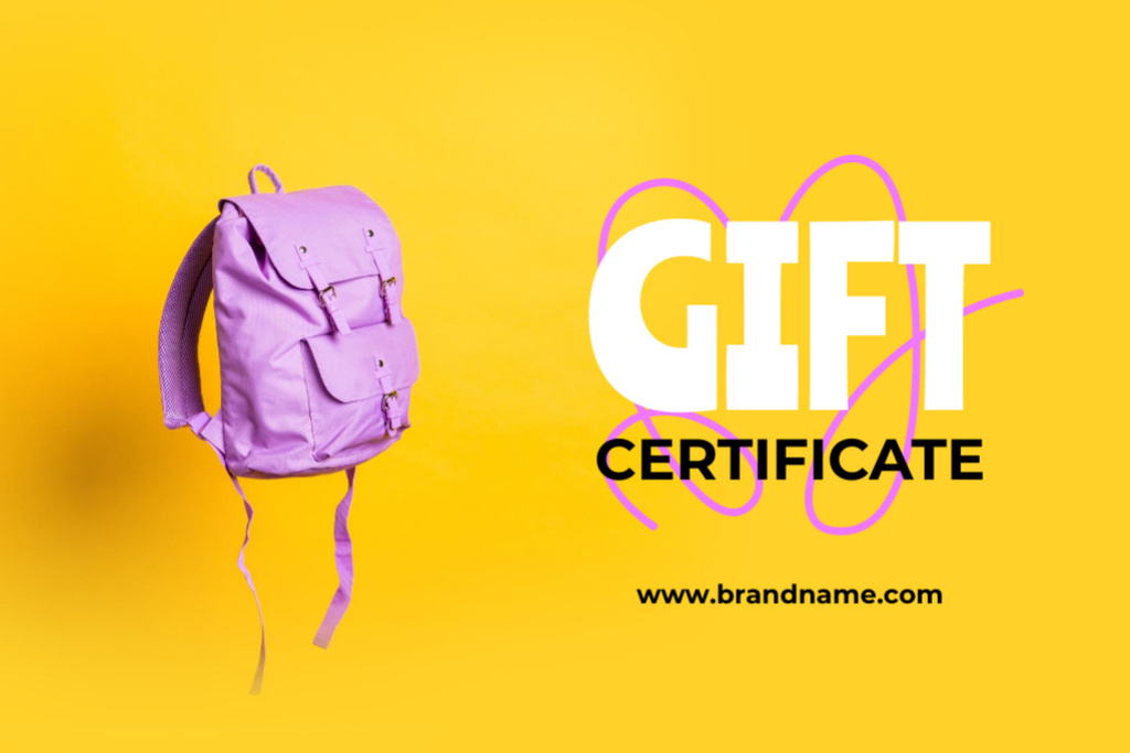 Ontwerpsjabloon van Gift Certificate van School Reopening Bonanza Discount
