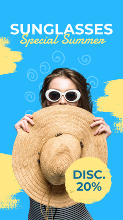Platilla de diseño Sunglasses Store Ad Instagram Story