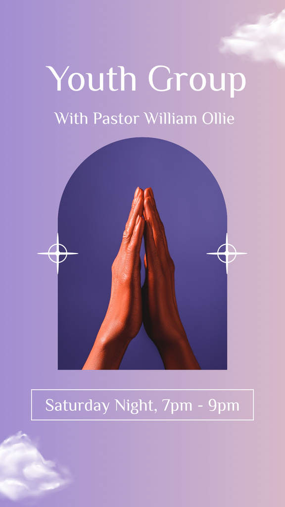 Plantilla de diseño de Invitation in Church Group Instagram Story 